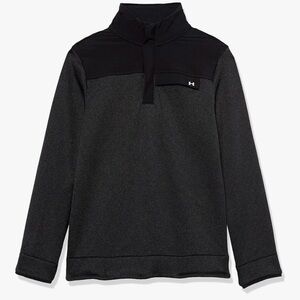 Under Armour Boy’s Charcoal and Black Zip-Up Sweater
